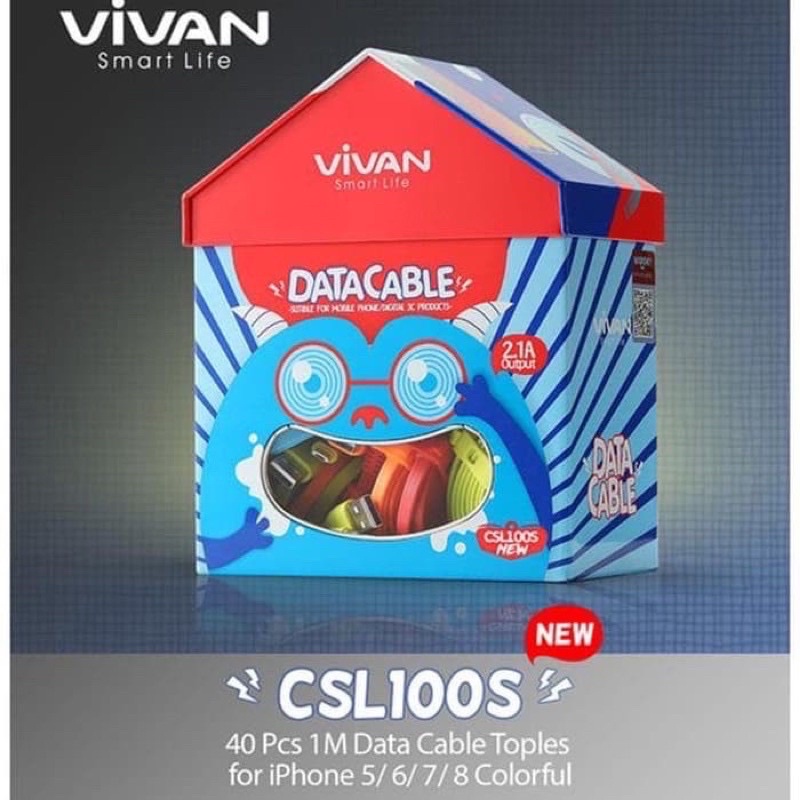 PROMO KABEL DATA VIVAN CSL 100S ISI 40PCS