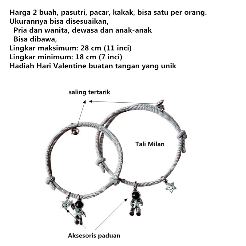 Gelang Magnet Kreatif Untuk Pria Dan Wanita