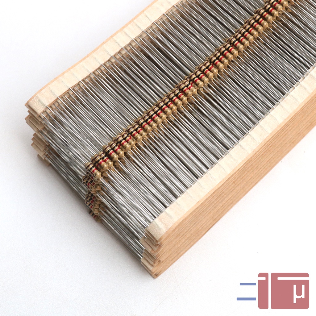 X10 Resistor 1K 1/4W Karbon 5% Taiwan Kaki Tembaga