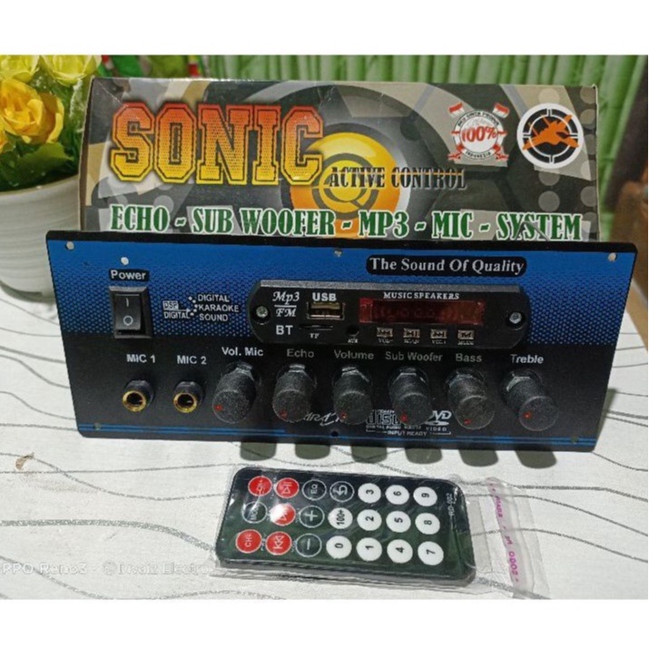Kit Tone Control Aktif SONIC + MP3 blothot Echo 2 mic Karaoke