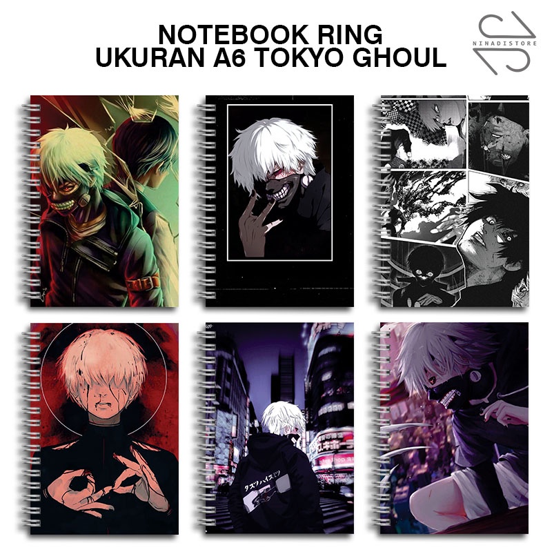 

Buku Tulis Catatan buku notebook buku diary Notebook Ring Spiral A6 60 Lembar koleksi gambar Anime Tokyo Ghoul part 1