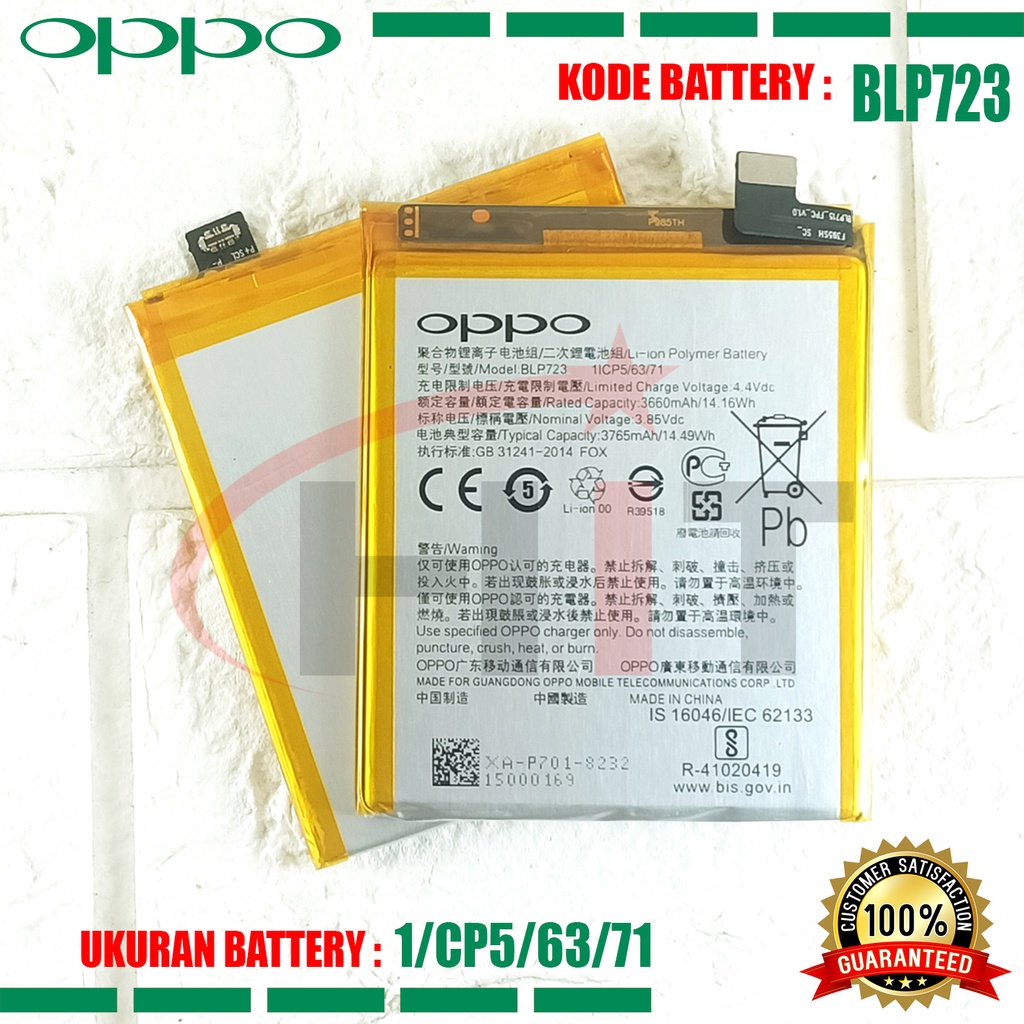 Baterai Battery REALME BLP723 Tipe Hp Realme X - RMX1903 - RMX1901