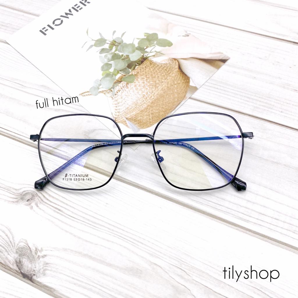 Frame Kacamata Minus Anti Radiasi Fashion 8131 Square Murah Pria Wanita TERMURAH