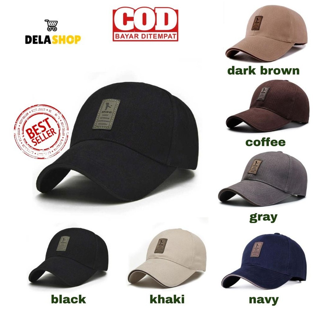 Topi Pria / Wanita Baseball Golf Logo Ediko Sport Fashion