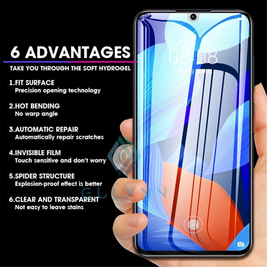 REALME C25 C25S C21 C21Y C20 C11 2021 ANTI GORES HYDROGEL DEPAN BLUE LIGHT MATTE FRONT CLEAR PLASTIK SCREEN GUARD JEL PELINDUNG LAYAR