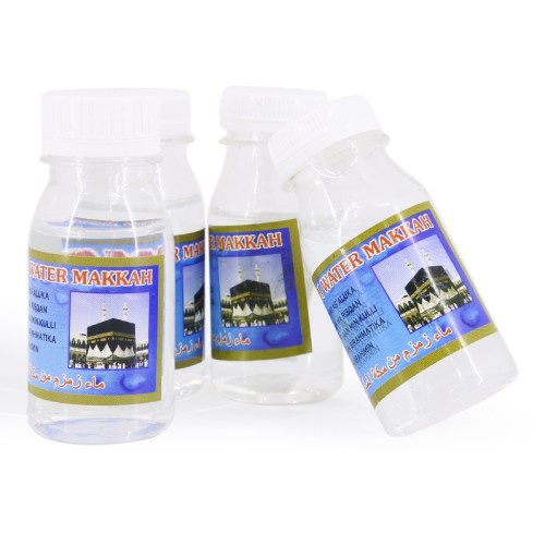 

Air Zamzam Asli 100% Botol Kecil Oleh Oleh Haji Air Zam zam Kemasan Botol 80 ml Original