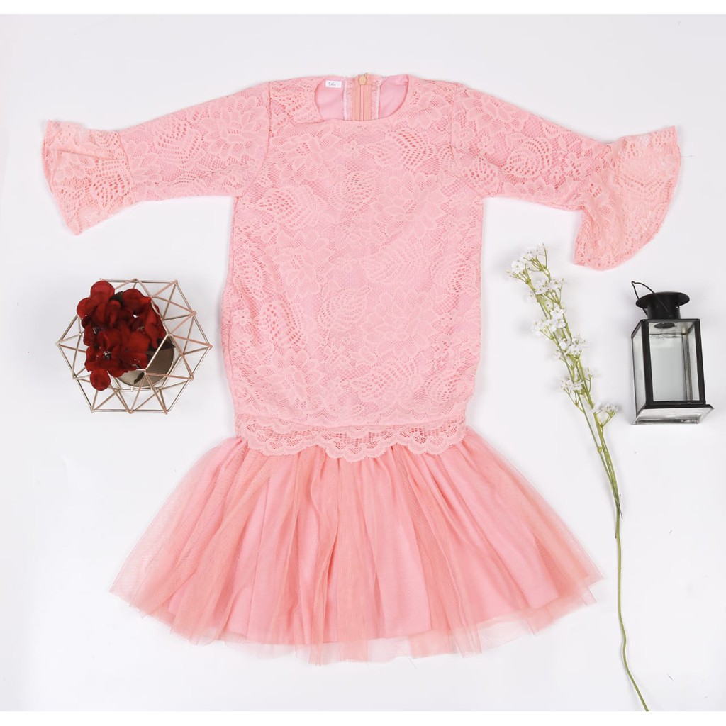 SOFIA TUTU DRESS ANAK /GAMIS BROKAT ANAK/GAMIS LEBARAN/GAMIS TULLE/GAMIS KELUARGA/GAMIS MALAYSIA/USI