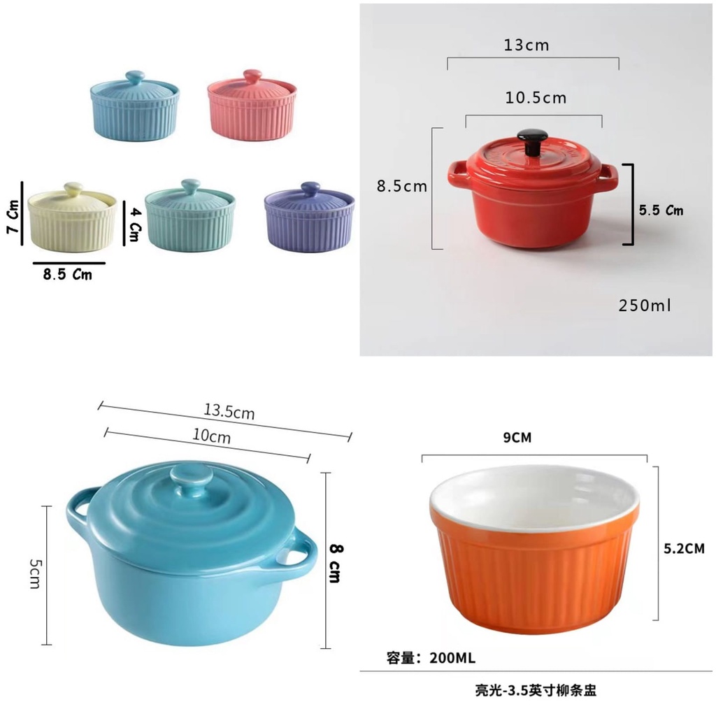 Ceramic Bowl Salad Food Bowl Mini Mangkok Piring Saji Keramik Ceramic