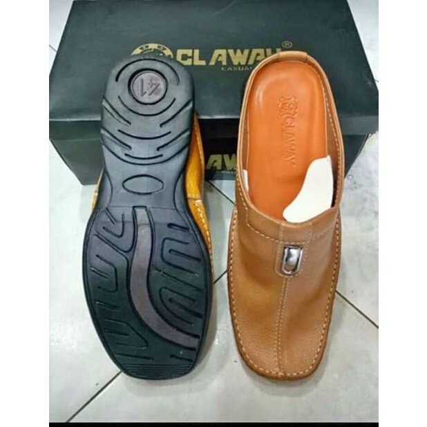 Sepatu sandal sepatu bustong  terompah selop  pria dewasa branded bandung kulit asli original casual murah berkualitas  jepang