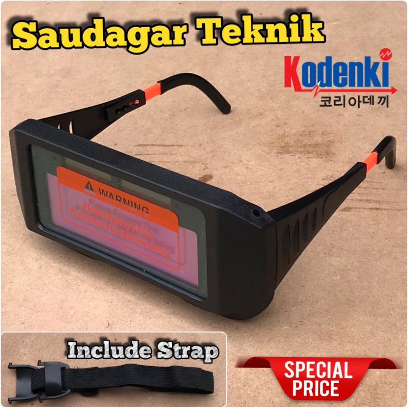 Kacamata Las Otomatis Auto Dark welding Glasses Kodenki