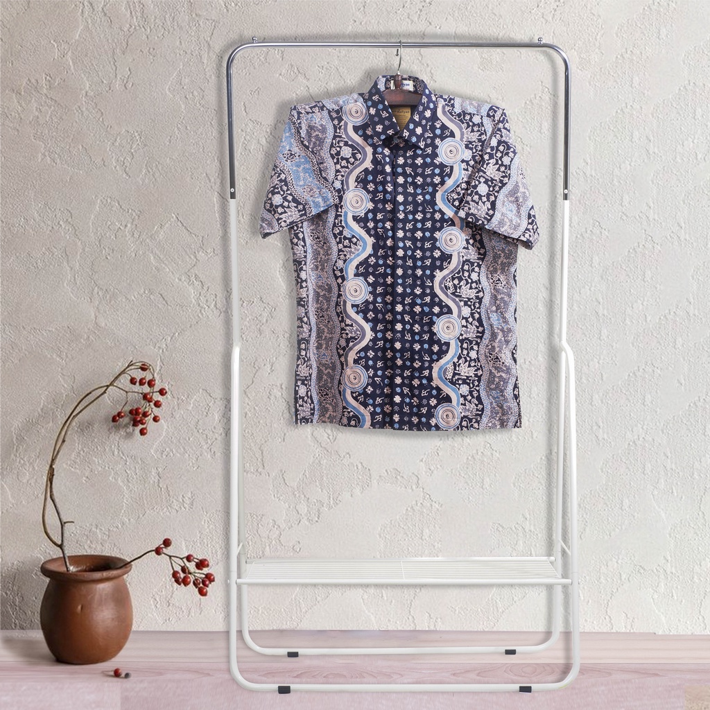 BATIK TRUSMI HAFIYAN KEMEJA BATIK LENGAN PENDEK MOTIF LAWASAN SL BERFURING BATIK PREMIUM MEGA MENDUN