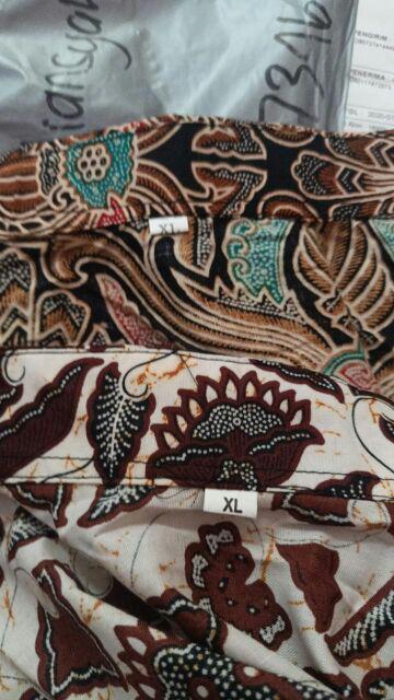 Size M L Xl Xxl Bswart Batik Hrb026 Kenongo Hem Pendek Padi Pekalongan M L Xl Batik Pria Murahl