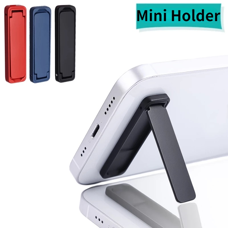 Stiker Belakang Hp Universal Model Lipat / Invisible Ukuran Mini / 90° Stand Holder Handphone Adjustable Dapat Berputar