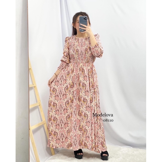 MDLV ~ 08110 MARGARET MAXI LONG DRESS WOMEN MAXI GAMIS MUSLIM DRESS MUSLIM DRESS PREMIUM DRESS MAXI IMPORT FASHION IMPORT