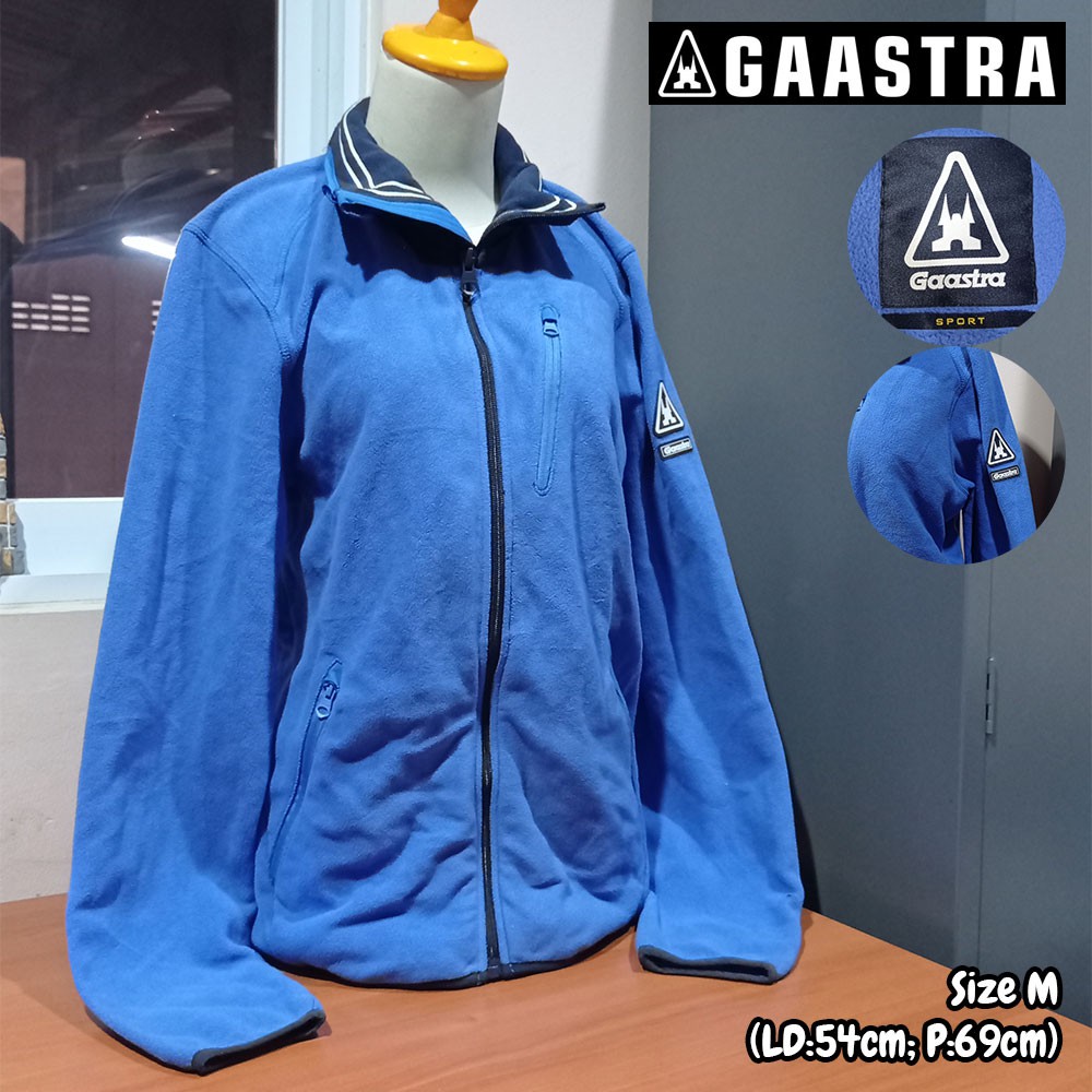 Sweater Jaket Wool Hoodie Wanita GAASTRA Biru