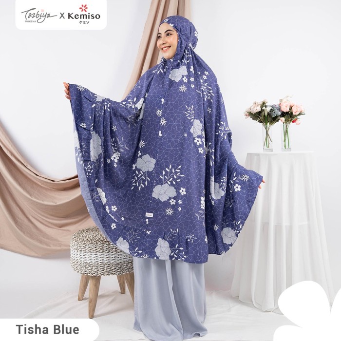 

MUKENA TAZBIYA X KEMISO TISHA SERIES ALLSIZE - BLUE