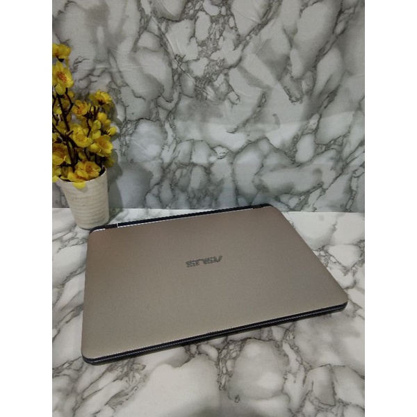 Laptop ASUS VIVOBOOK X407 Core i3-7020U Double vga MX130 RAM 4GB HDD 1TERA  GOLD 14inchi