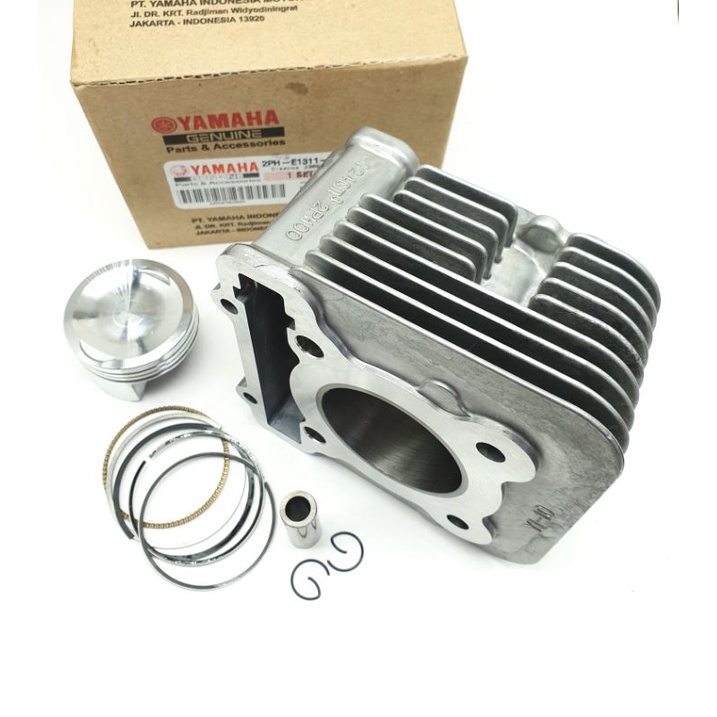 Blok Seher Boring Block Seher Cylinder Blok Mio m3 Fino 125 XRide 125 Mio Gt 125 Xride 125 YAMAHA 2PH Plus Piston Kit Sepaket