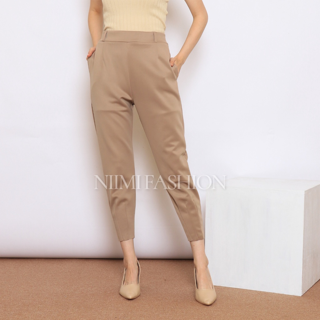 NIMI - Florin Kupnat Basic Pants Celana Scuba Pensil Wanita