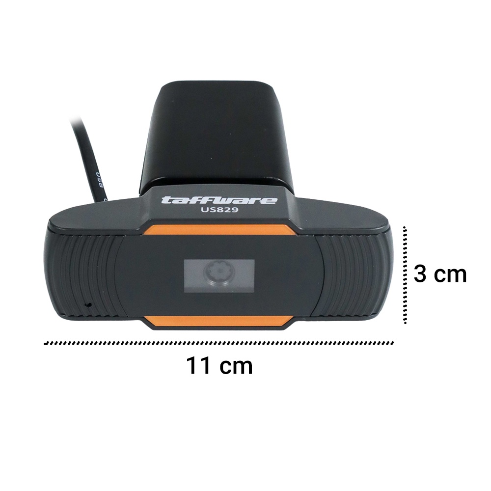 Taffware HD Webcam Desktop Laptop Video Conference 720P with Microphone - US829 - Black
