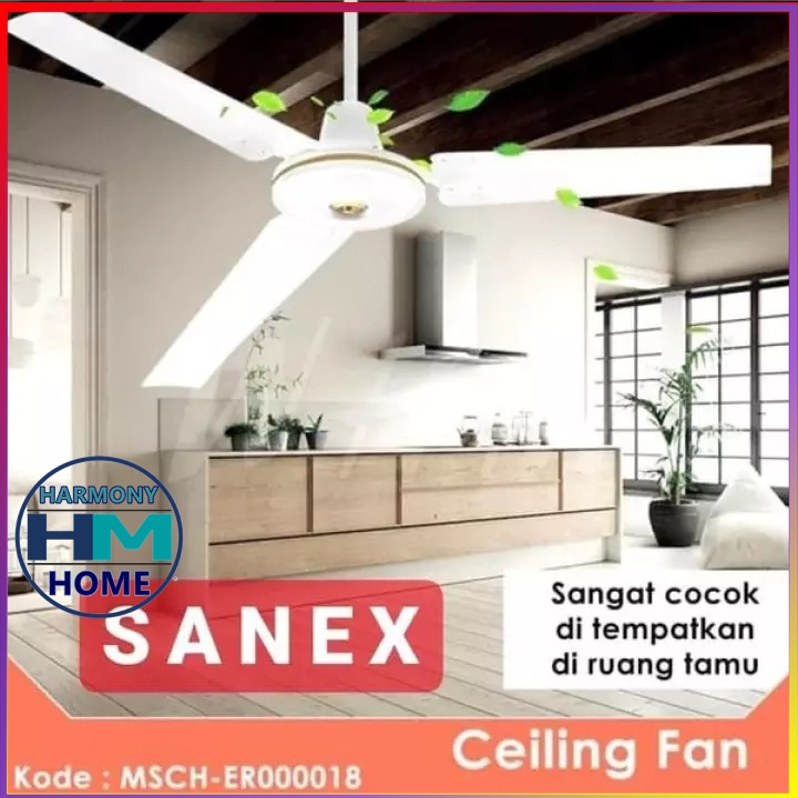 Kipas Angin Langit-Langit (Ceiling Fan) Sanex 503 Ukuran 56 Baling Besi-Paling Murah