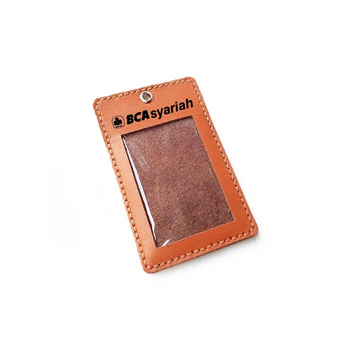 

name tag kulit logo bank bca syariah