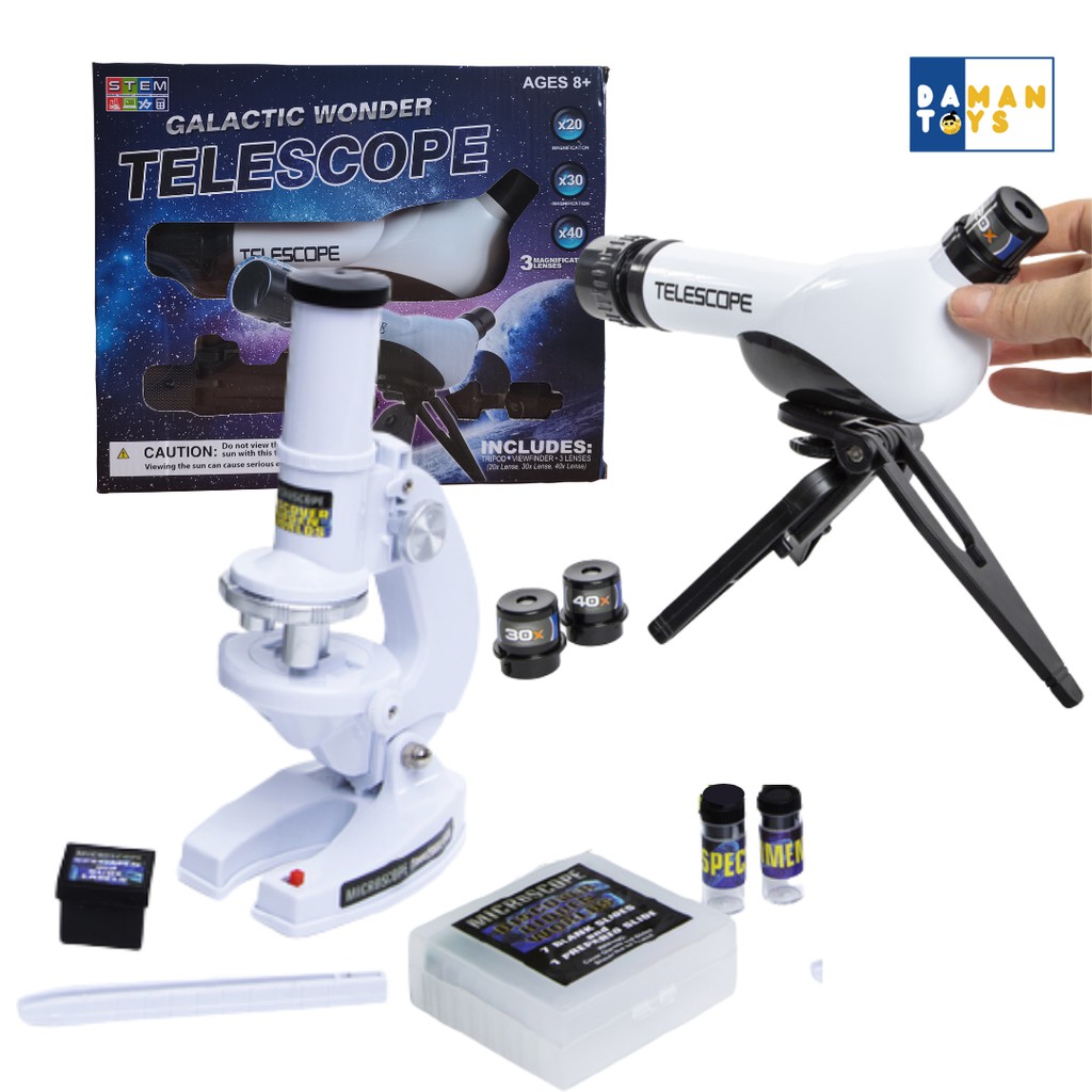 Mainan Anak Science Microscope, Telescope Teropong, Wind Power Blast, Mainan Edukasi Anak