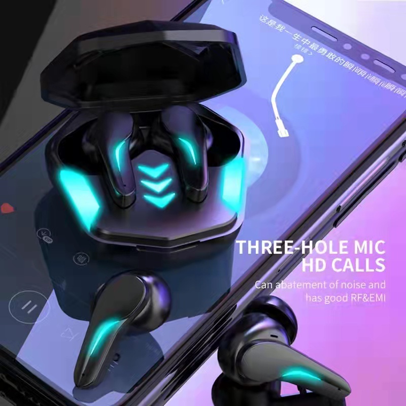 【COD】 Jovitech TWS Headset Bluetooth Touch Control Earphone Gaming 65ms HD Mic T21