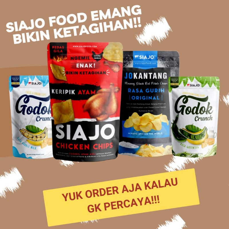 

Siajo / Keripik Pisang Rasa Modern / Keripik Ayam