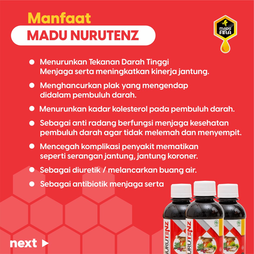 MADU NURUTENZ Obat Herbal Hipertensi Darah Tinggi Terbukti Ampuh | Nurutens