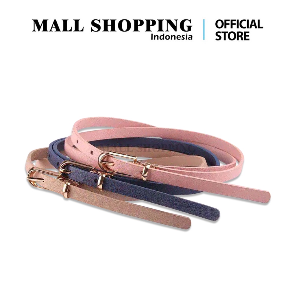 (COD) Ikat Pinggang Wanita Sabuk Kulit PU Gesper MALL SHOPPING