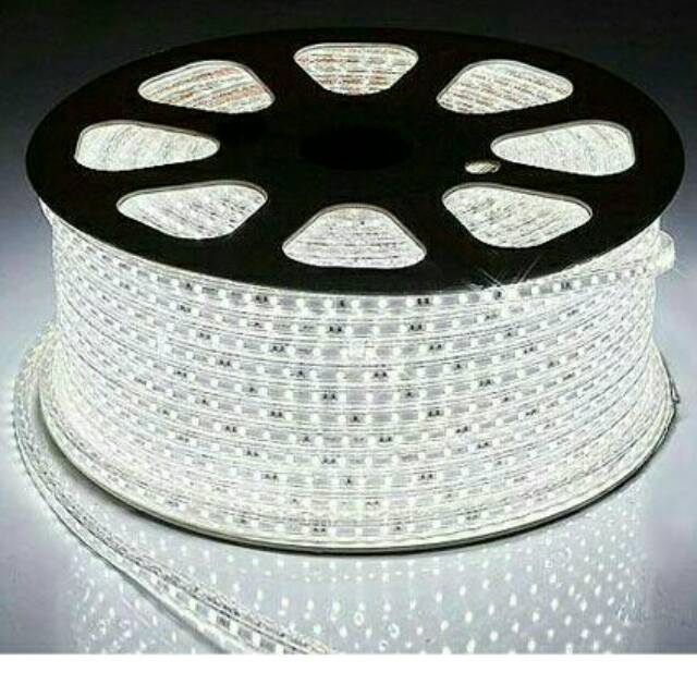 1Meter LED STRIP PUTIH 5050 8W SELANG MATA BESAR Indor &amp; Outdor LAMPU  Waterprof IP66 For RING LIGHT