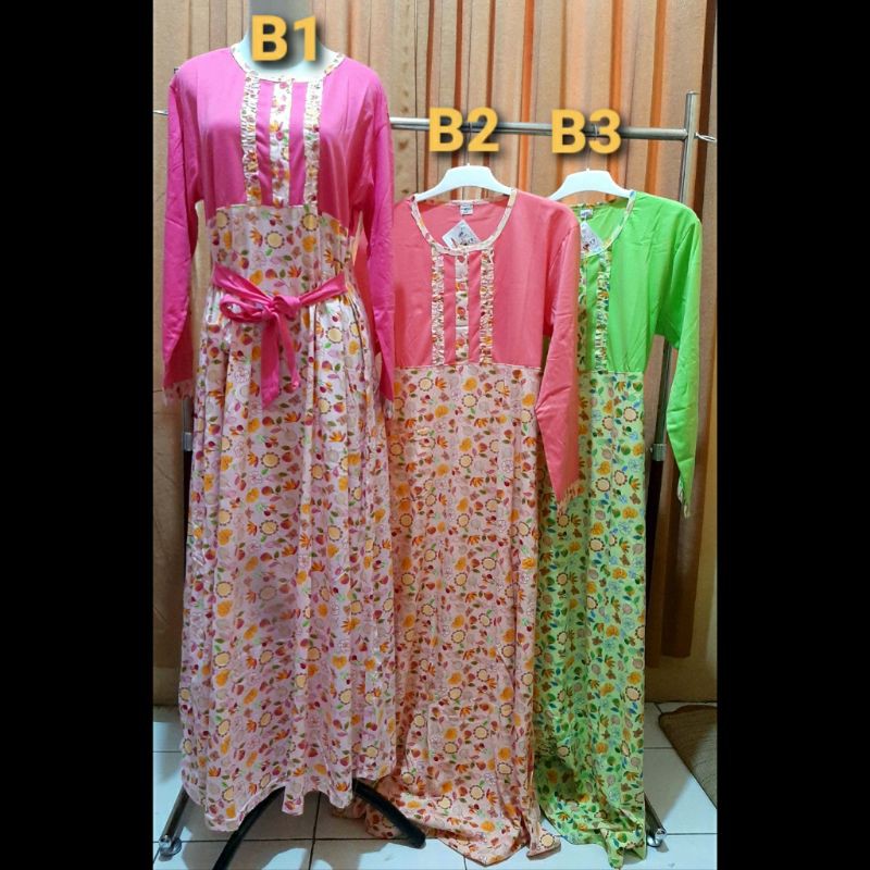 Daster Klok JUMBO XXL Model PP (Rok Panjang, lengan panjang) Amro label putih,daster murah,dasterwfh