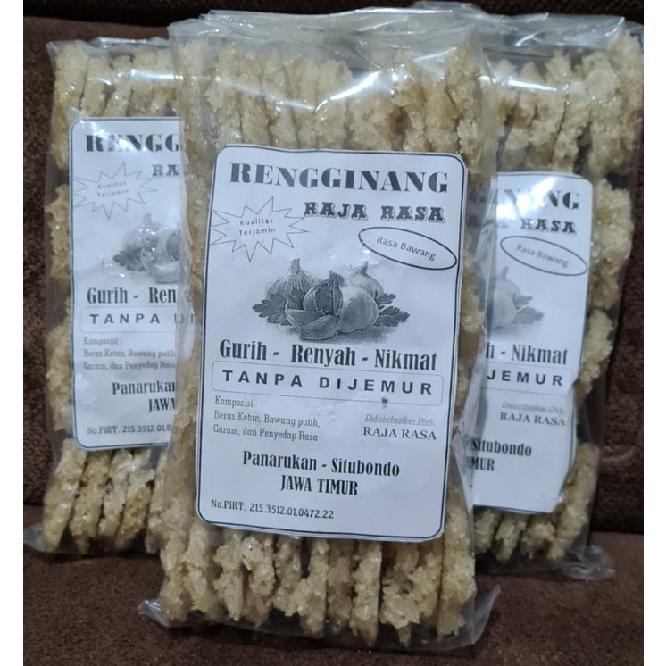 

Rengginang Mentah Rasa Bawang/Original, Terasi