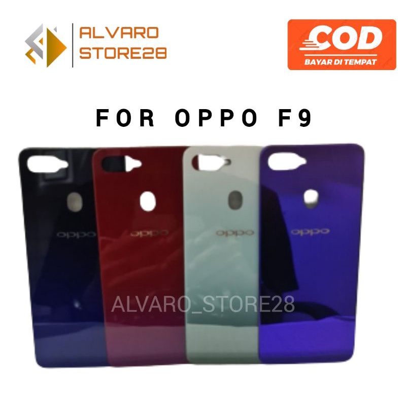 BACKDOOR TUTUPAN BATERAI BACK CASING CASING BELAKANG OPPO F9 ORIGINAL