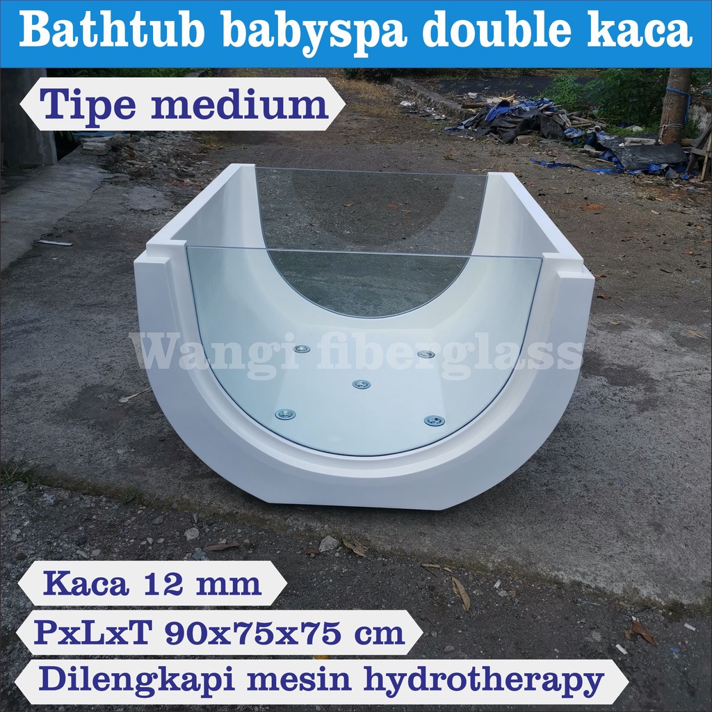 Kolam baby spa fiber kaca double type medium - Bathtub baby spa fiberglass kaca double type medium