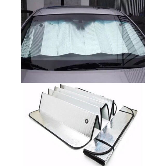 Tabir surya aluminium penahan panas mobil sun shade