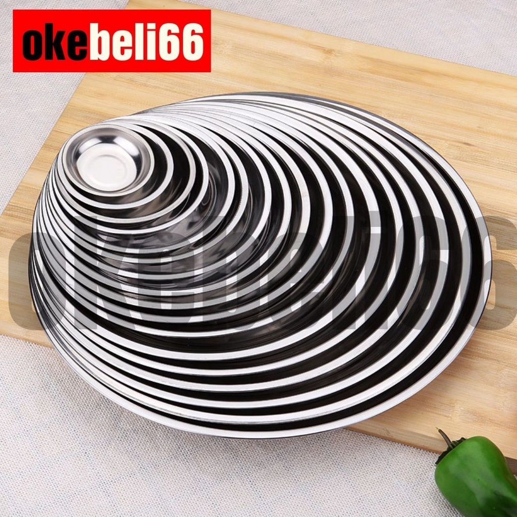 Pisin Piring Set Stainless Steel - Tempat saji Makanan