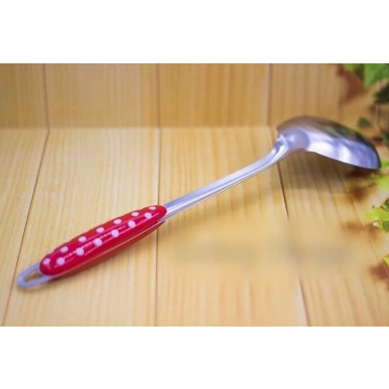 Sendok Sayur Stainless Polkadot - Centong Sayur Stainless Polkadot - Irus Stainless Polkadot