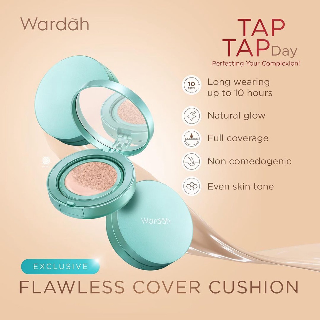 Wardah Exclusive Flawless Cover Cushion SPF30PA++