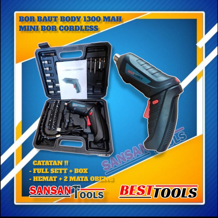 Mesin Bor Mesin Bor Obeng Elektrik / Cordless Screwdriver / Mesin Bor Mini Obeng