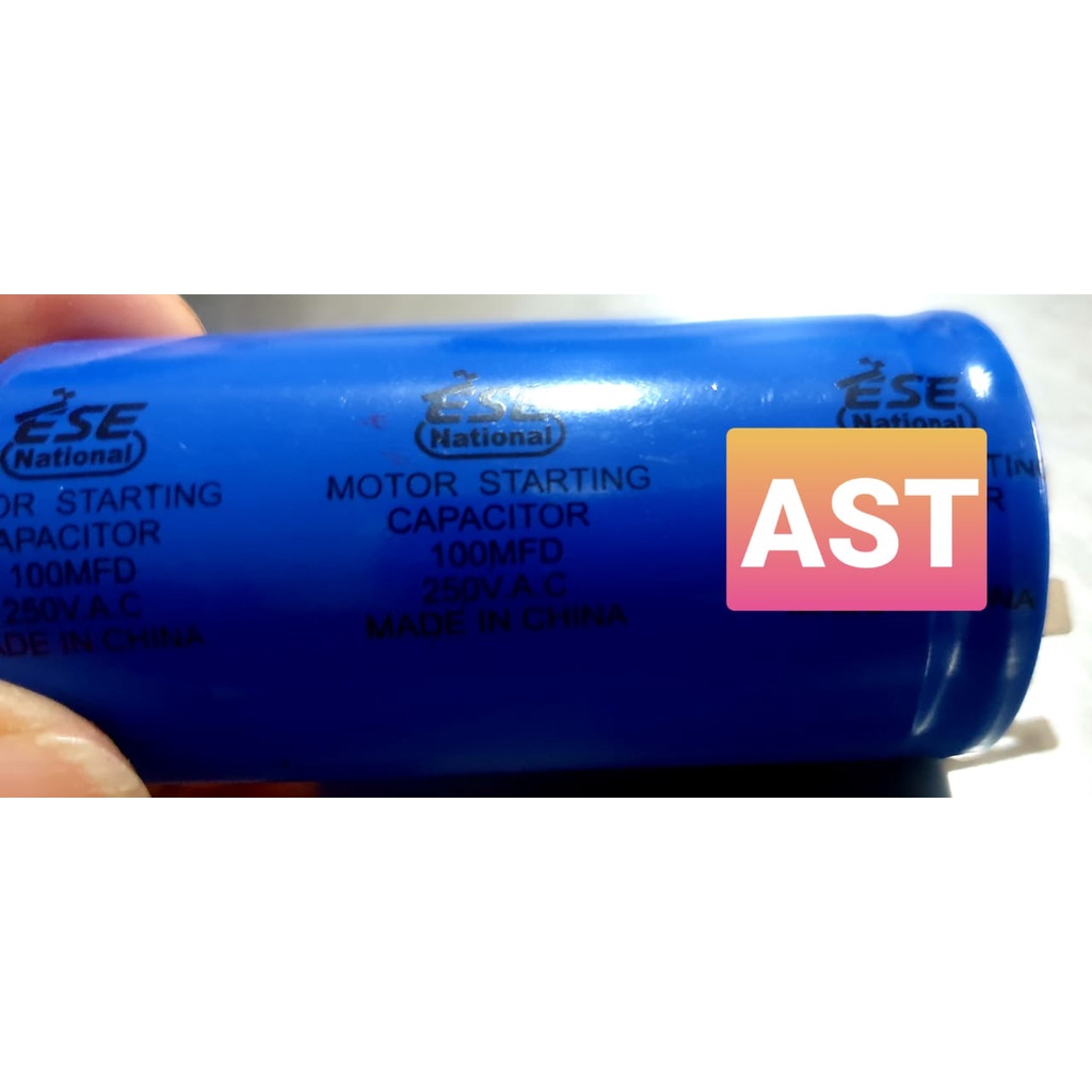 KAPASITOR DINAMO 100 UF / CONDENSOR 100 UF - CAPASITOR / ESE NATIONAL
