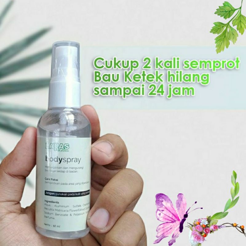 [BPOM &amp; BISA COD ] Deodorant Spray Alami Anti Bau Badan Penghilang Keringat berlebih dan Bau Ketiak