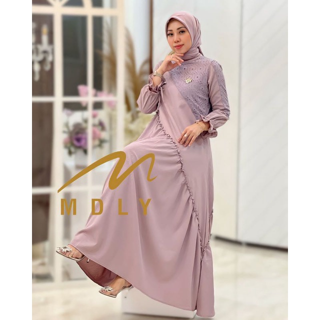 Gamis Dress Wanita Terbaru Ayunda Dress by Mdly 3236