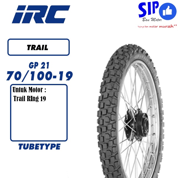 Ban motor semi trail IRC GP21 70 100 19 tubetype