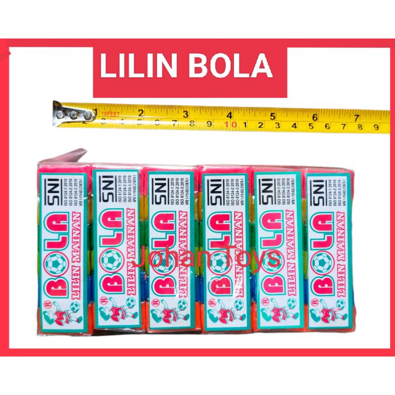 LILIN BOLA Sepack isi 12 Sett Grosir