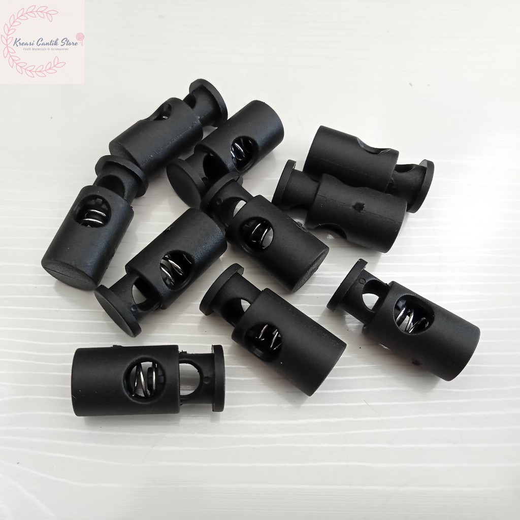 Stopper / Stopper Botol HItam / Stopper Tali / Stopper Strap Masker Hitam