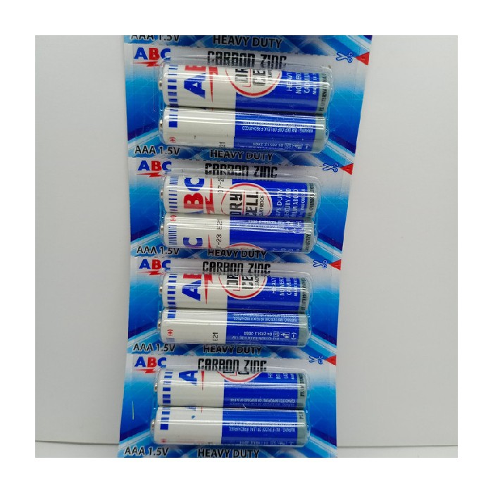 Baterai AAA ABC biru baterai remote tv ac mainan anak