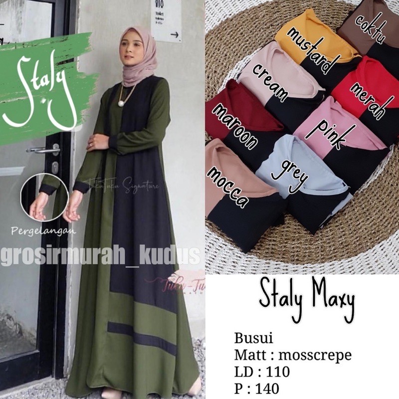 Gamis Moscrepe polos kombinasi Size Jumbo part 2