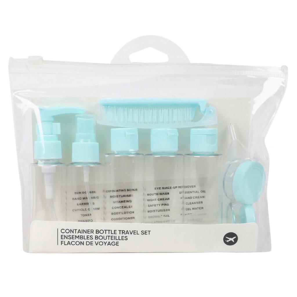 MINISO TRAVEL BOTTLE SET ISI 11 ITEM /BOTOL KOSONG/MINISO JAPAN GOOD